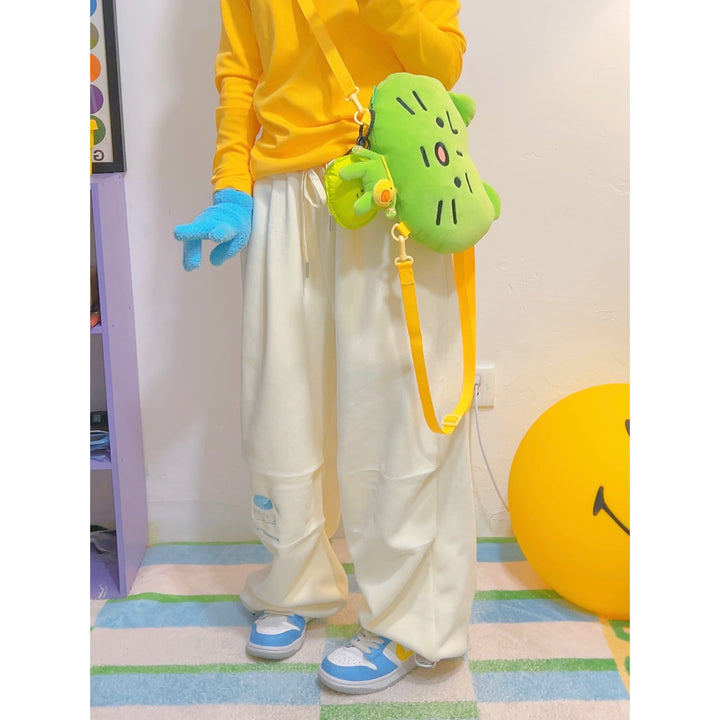 American-style Loose Inner Fleece Thick Pants