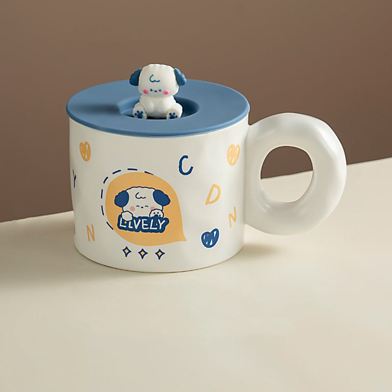 Cute Cartoon Puppy Ceramic Mug