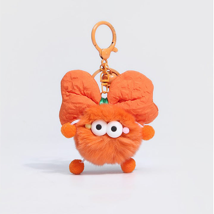 Cute Soot Sprite bow knot Keychain