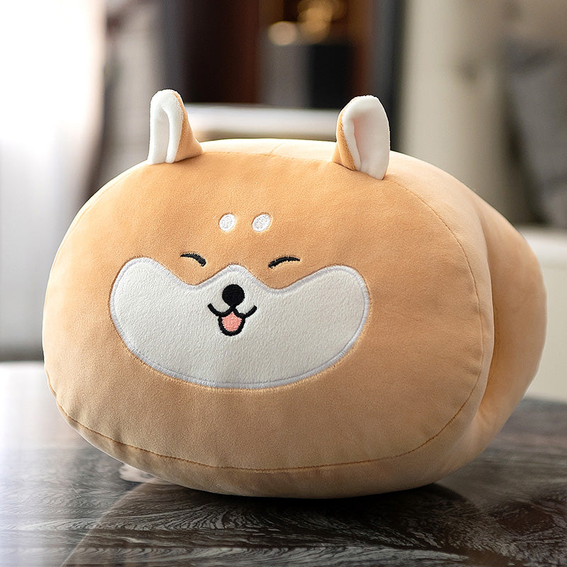 Cute Animal Fruit Plush Pillow Hand Warmer