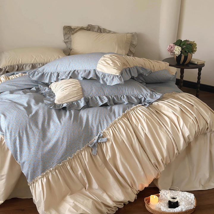 Vintage Farmhouse Cotton Bedding Set