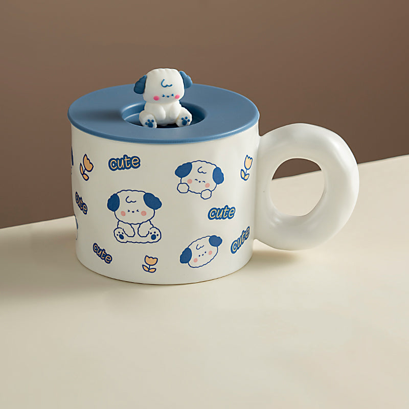 Cute Cartoon Puppy Ceramic Mug