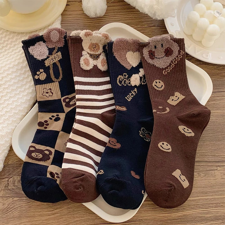 Cartoon Bear Socks