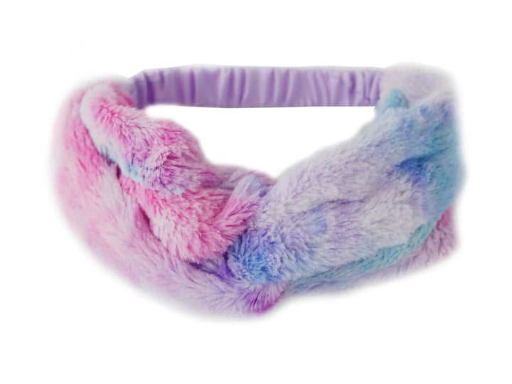Korean Style Rainbow Ombre Plush Headband