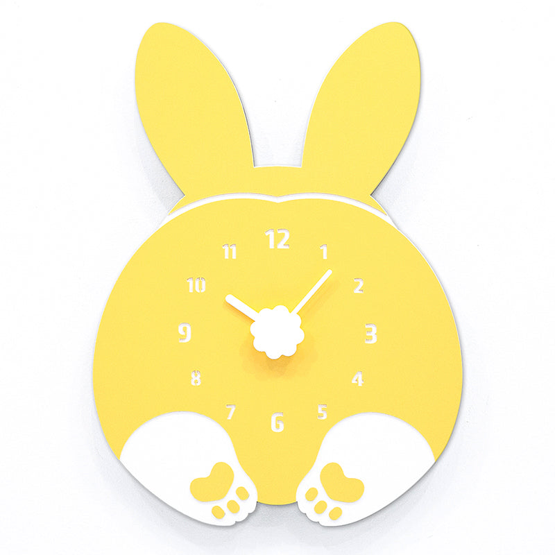 Cartoon Panda Kitty Corgi Bunny Wall Clock