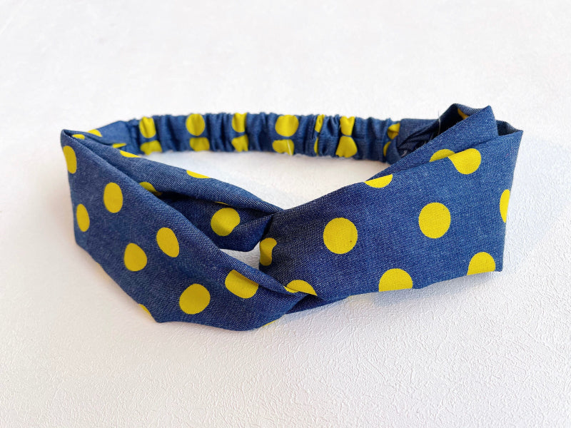 Korean Style Denim Cross Headband