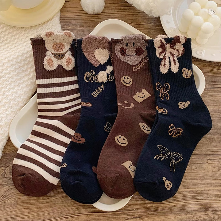 Cartoon Bear Socks