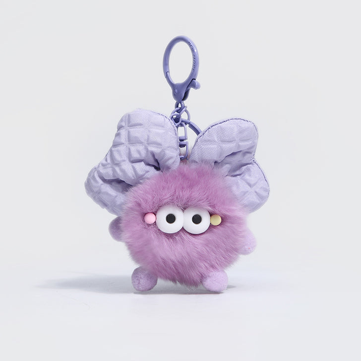 Cute Soot Sprite bow knot Keychain