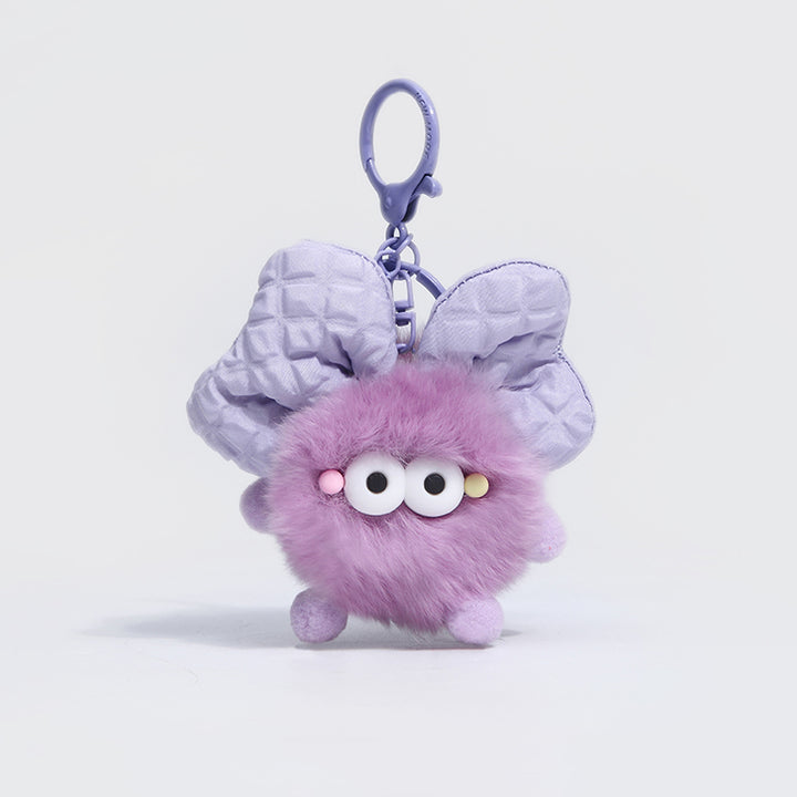 Cute Soot Sprite bow knot Keychain