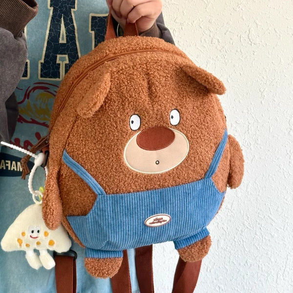 Kawaii Cartoon Bear Plush Backpack
