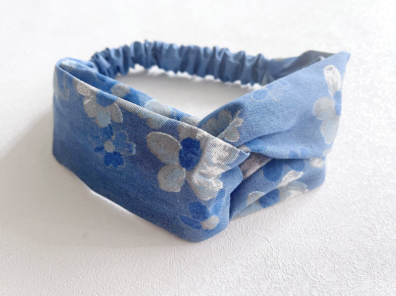 Korean Style Denim Cross Headband
