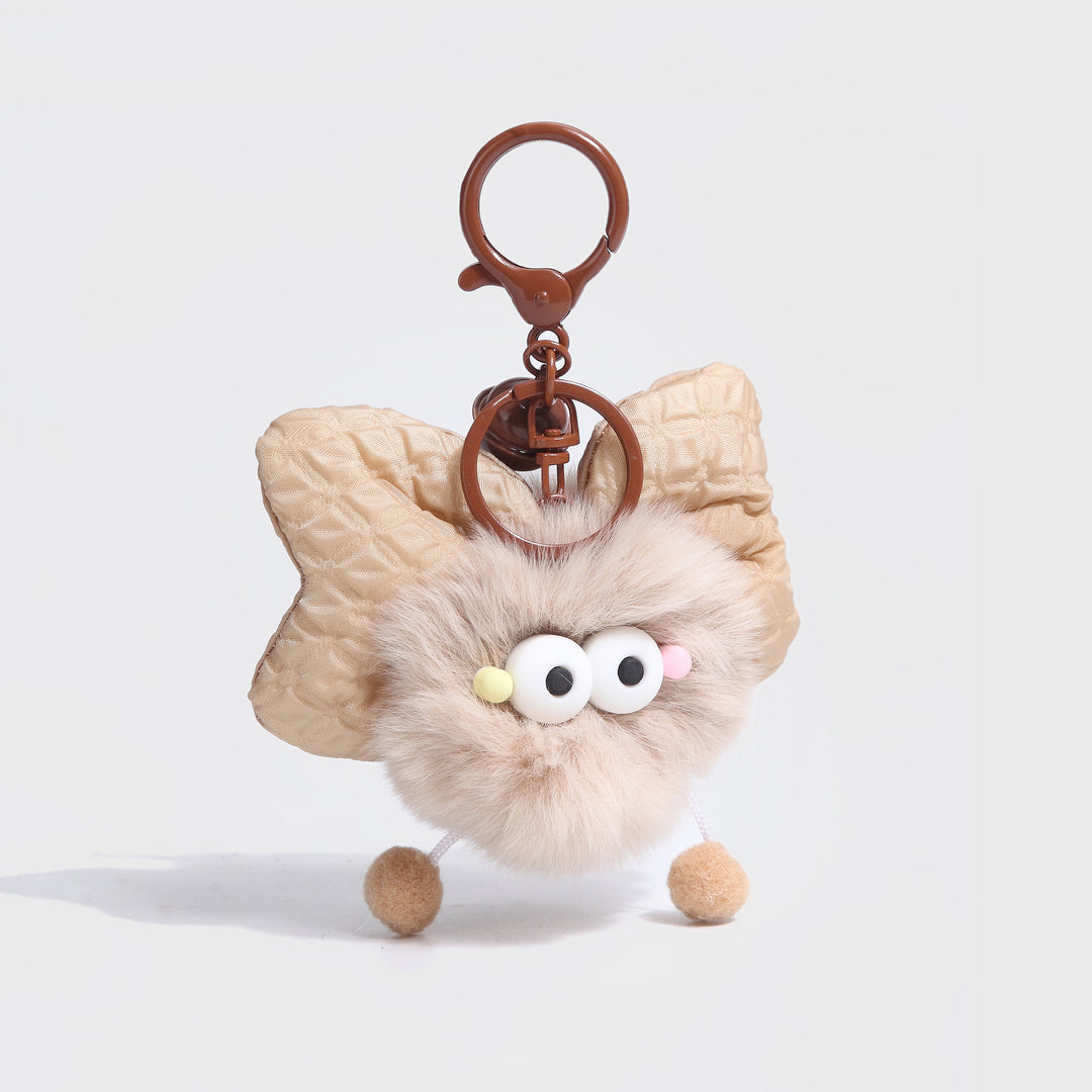 Cute Soot Sprite bow knot Keychain