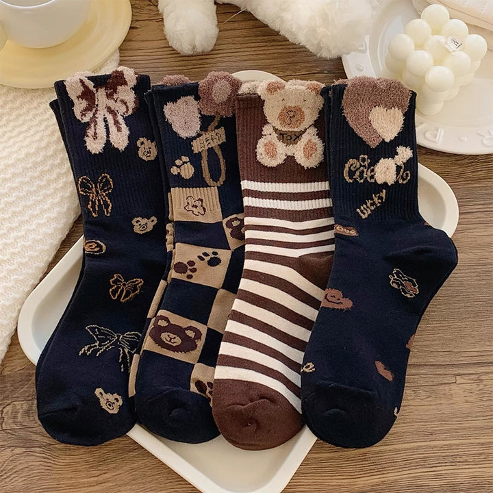 Cartoon Bear Socks