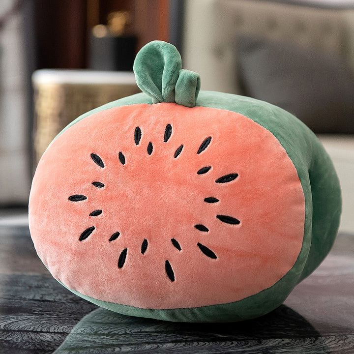 Cute Animal Fruit Plush Pillow Hand Warmer