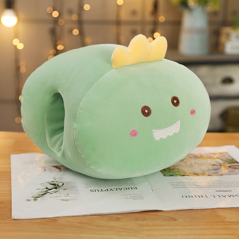 Cute Animal Fruit Plush Pillow Hand Warmer