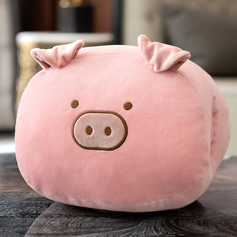 Cute Animal Fruit Plush Pillow Hand Warmer