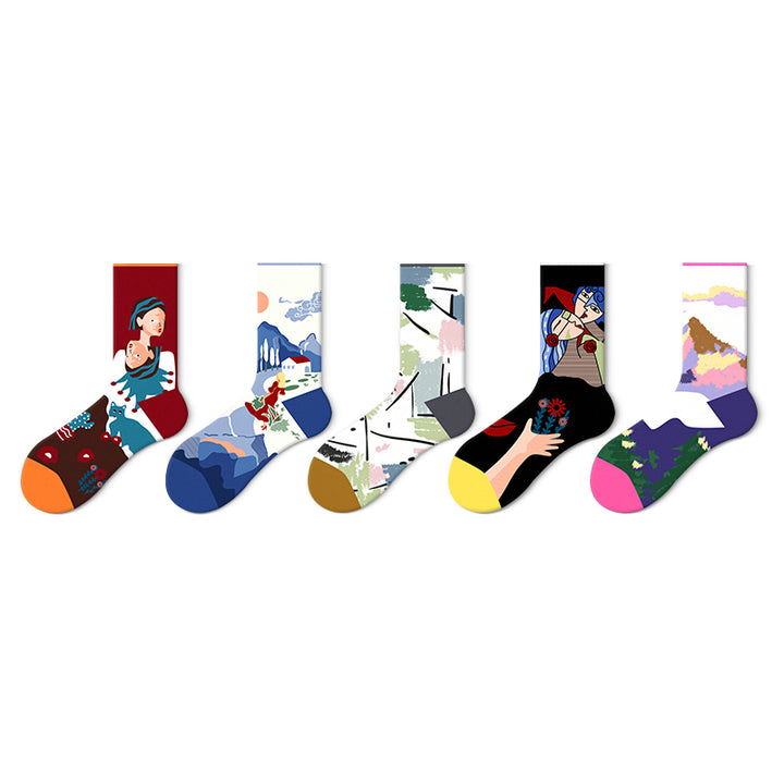 Artsy Jacquard Socks