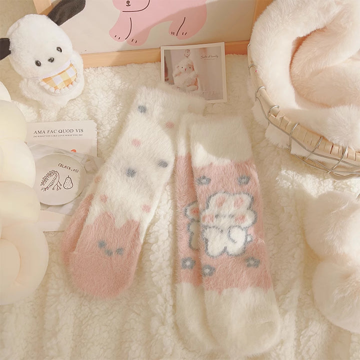 Japanese Cute Rabbit Thickened Autumn/Winter Socks