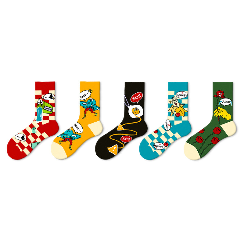 Artsy Jacquard Socks