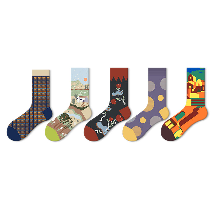 Artsy Jacquard Socks