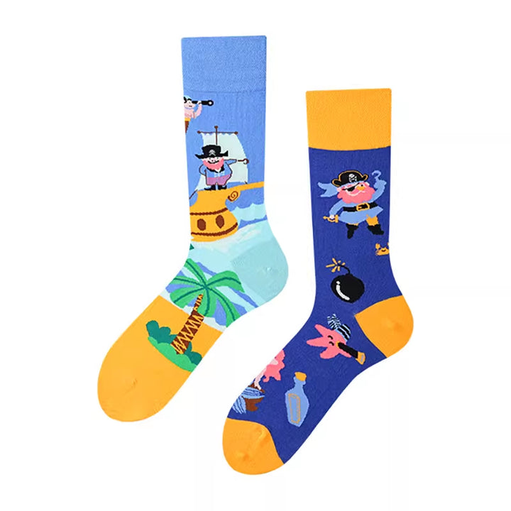 Cute Cartoon Pattern Cotton Socks