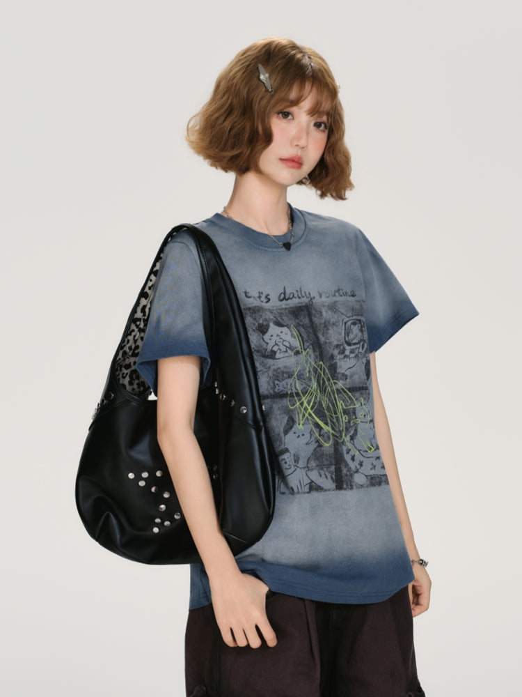Vintage Washed Navy Tee