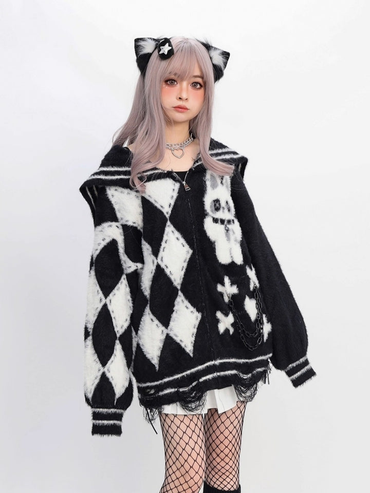 Wonderland Sailor Cardigan - Ultra Soft Sweet & Edgy Chic