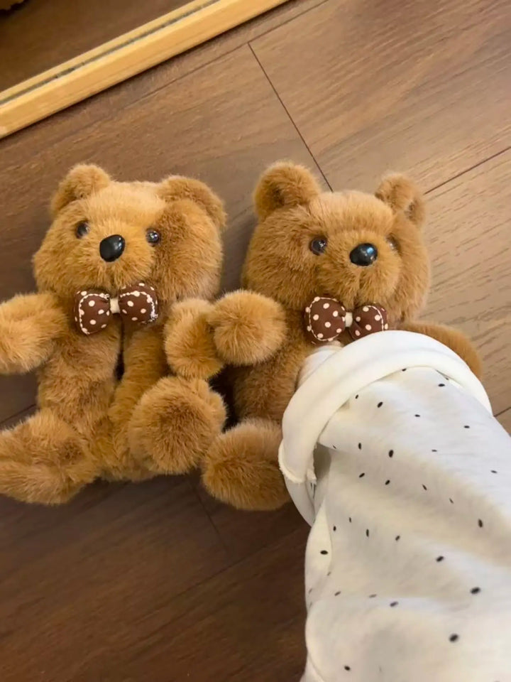 Cozy Teddy Bear Slippers
