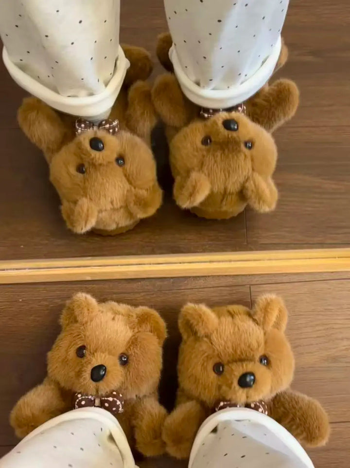 Cozy Teddy Bear Slippers