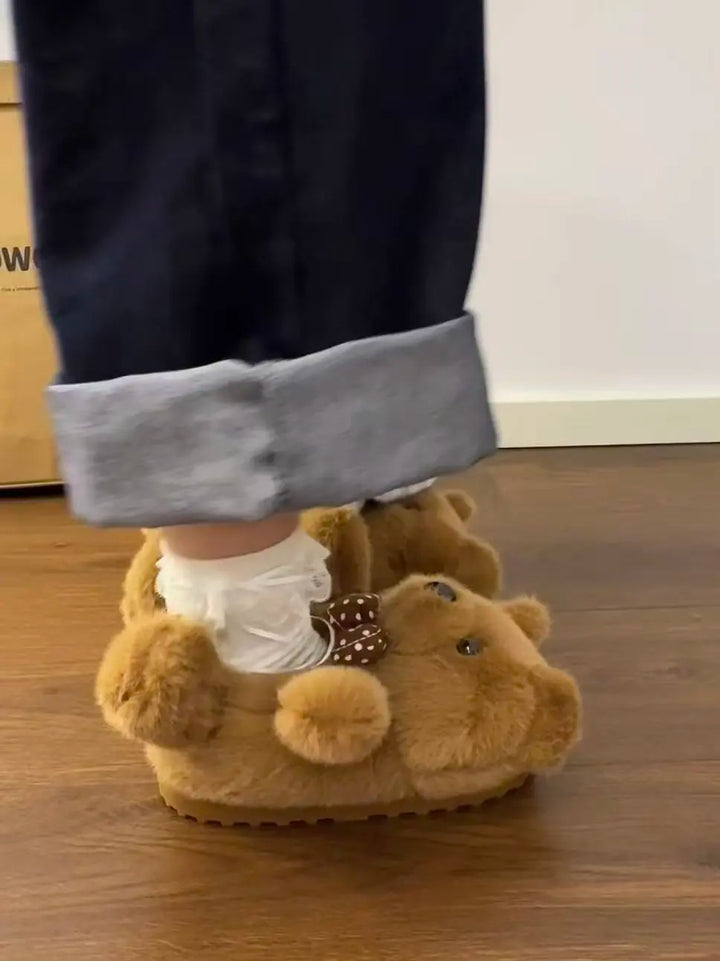 Cozy Teddy Bear Slippers