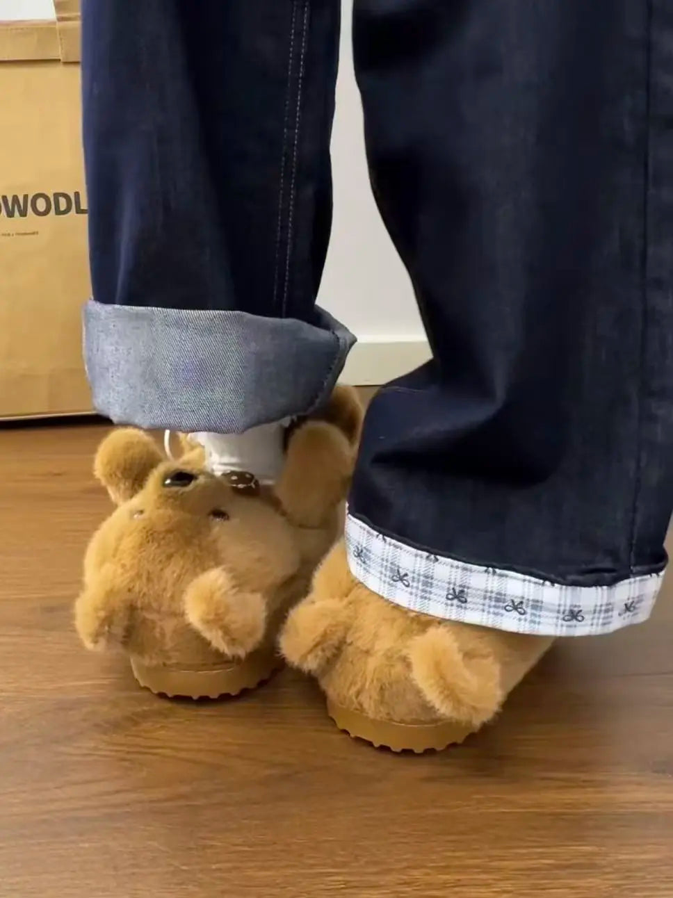 Cozy Teddy Bear Slippers