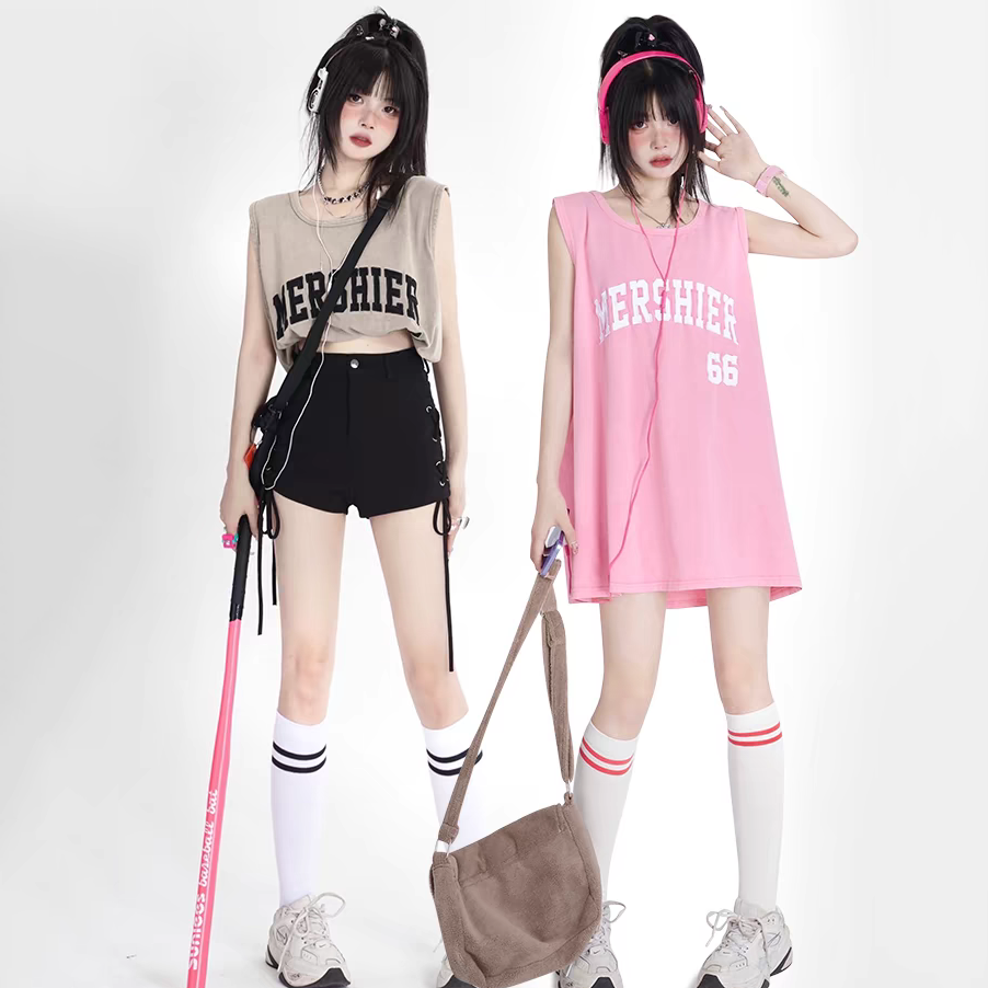 Vintage Summer-style Oversized Loose Tank Top