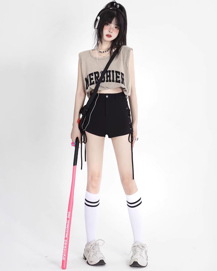 Vintage Summer-style Oversized Loose Tank Top