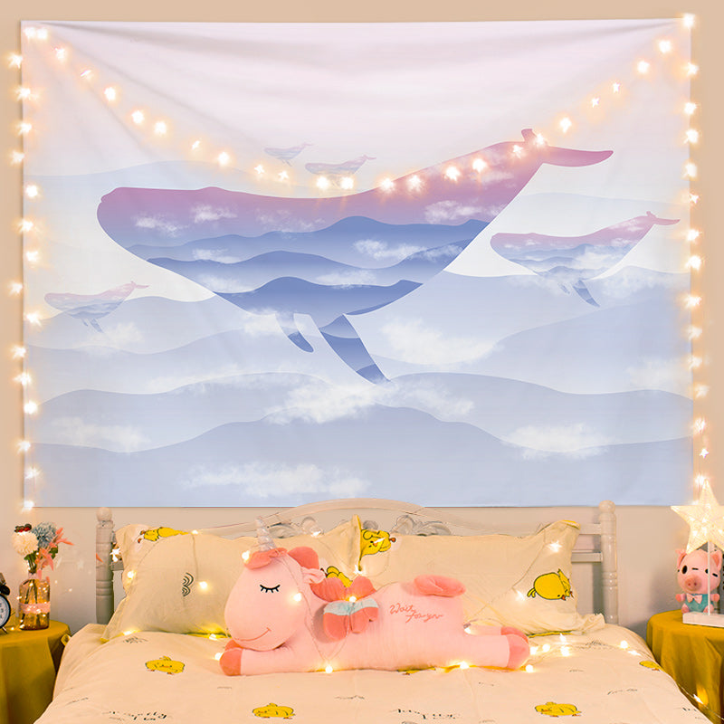 Cute Whale Wall Tapestry