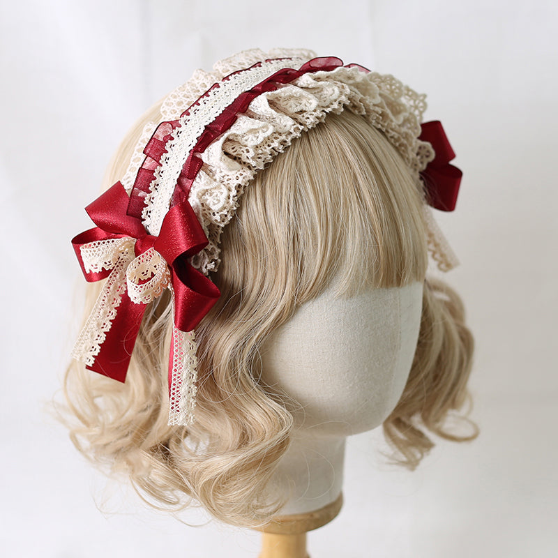 Kawaii Lolita Red Headband Collection