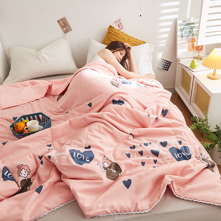 Cute Pastel Flower Prints Blanket