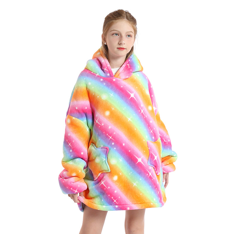 Purple Star Oversize Warm Pajamas Hoodies