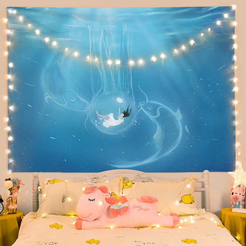 Cute Whale Wall Tapestry
