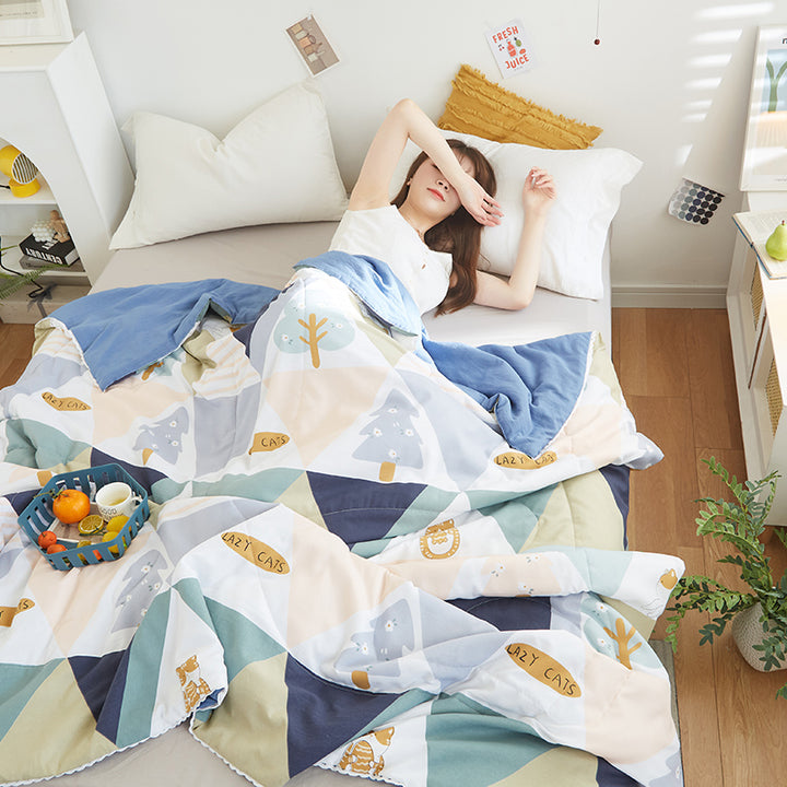Cute Pastel Flower Prints Blanket