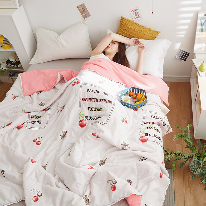 Cute Pastel Flower Prints Blanket