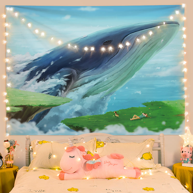 Cute Whale Wall Tapestry