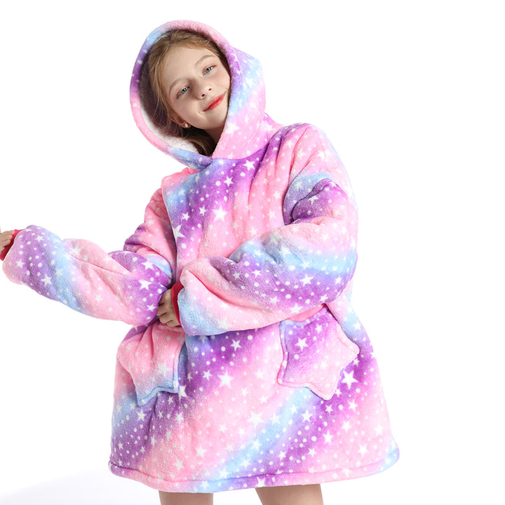 Purple Star Oversize Warm Pajamas Hoodies