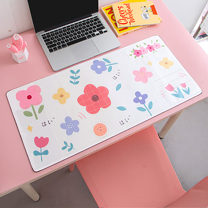 Kawaii Bear Flowers Strawberry Desk Pad