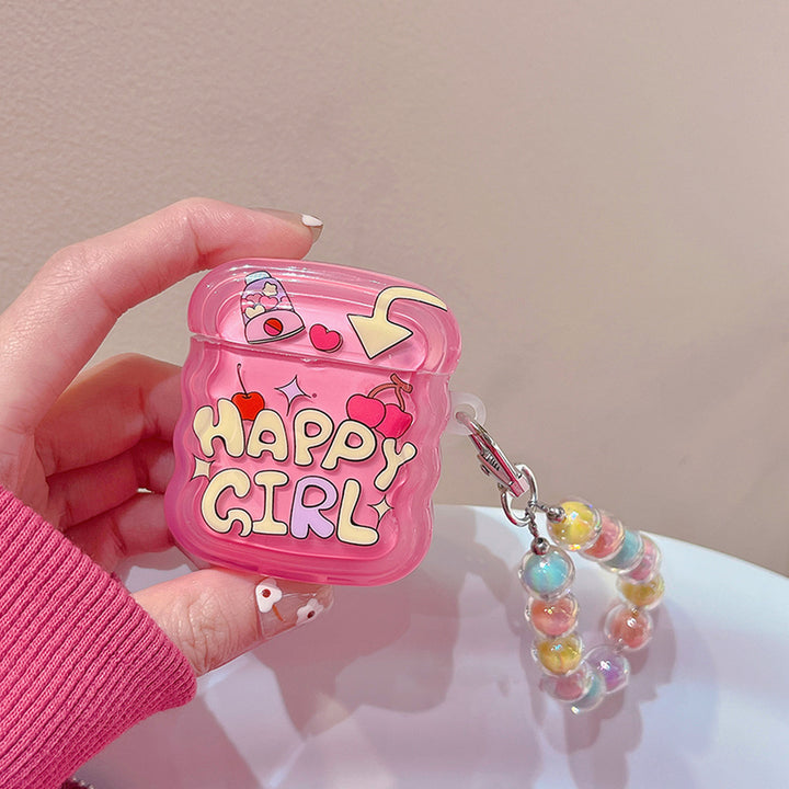 Happy Girl Cherry Airpods Case