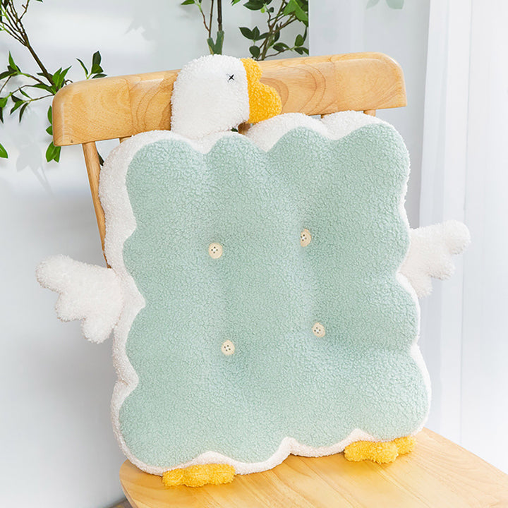 Angel Duck Square Seat Cushion Pillow