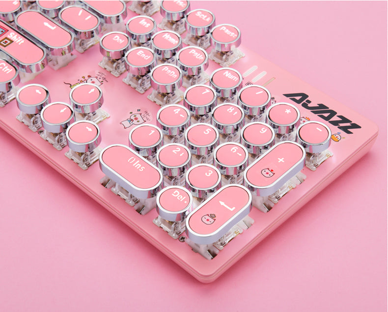 Pink Gaming Wired Mechanical Keyboard