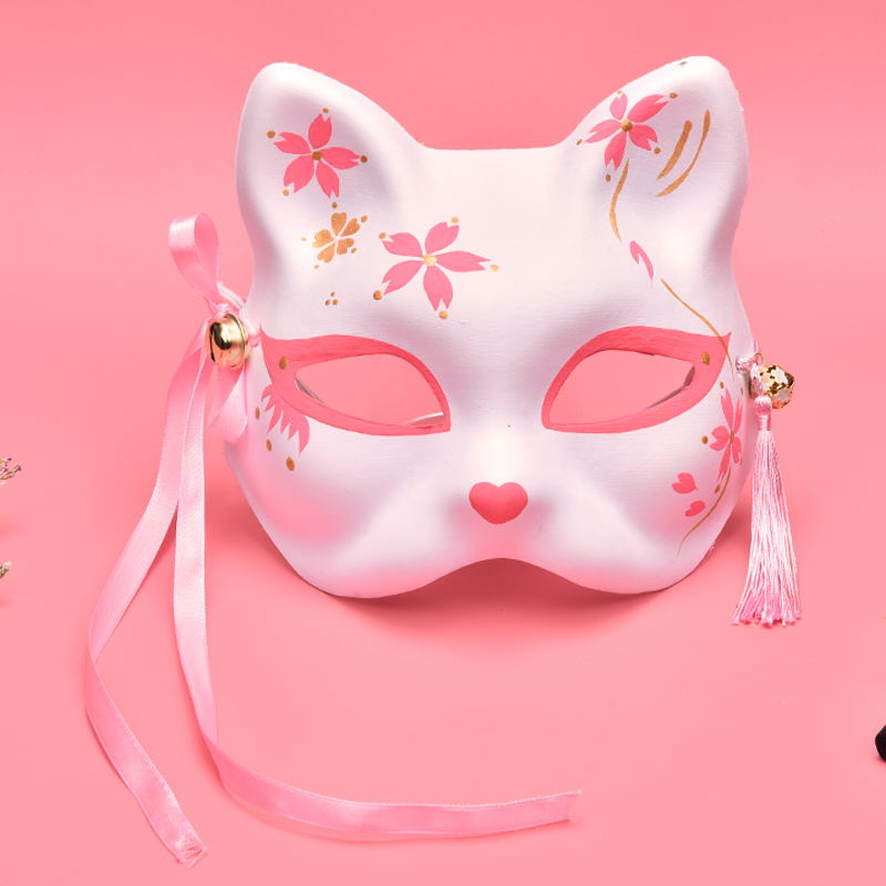 Hand Drawn Japanese Style Fox Mask