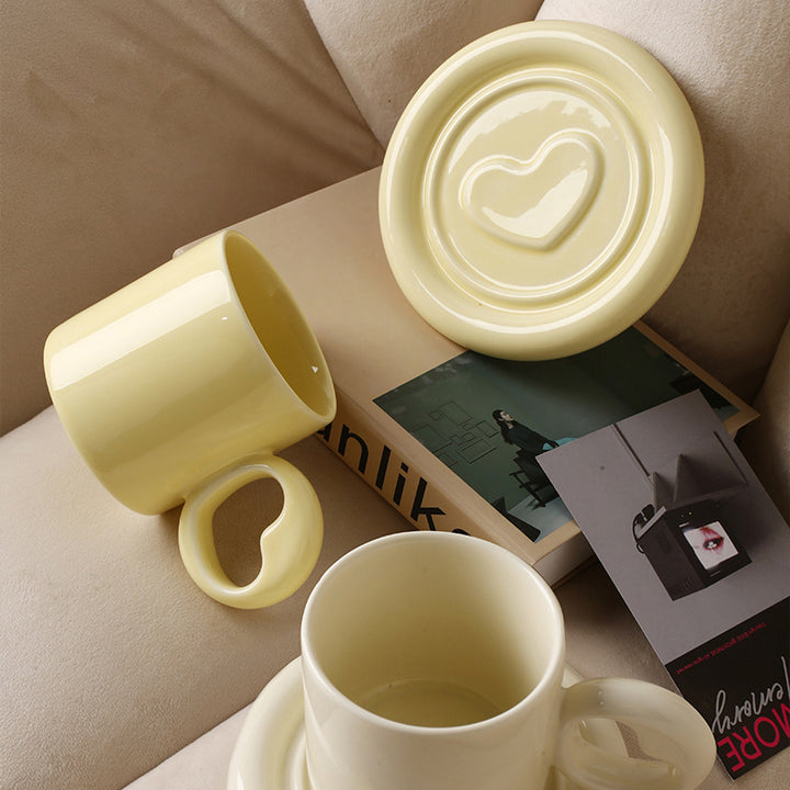 Heart-Shaped Cup and Plate