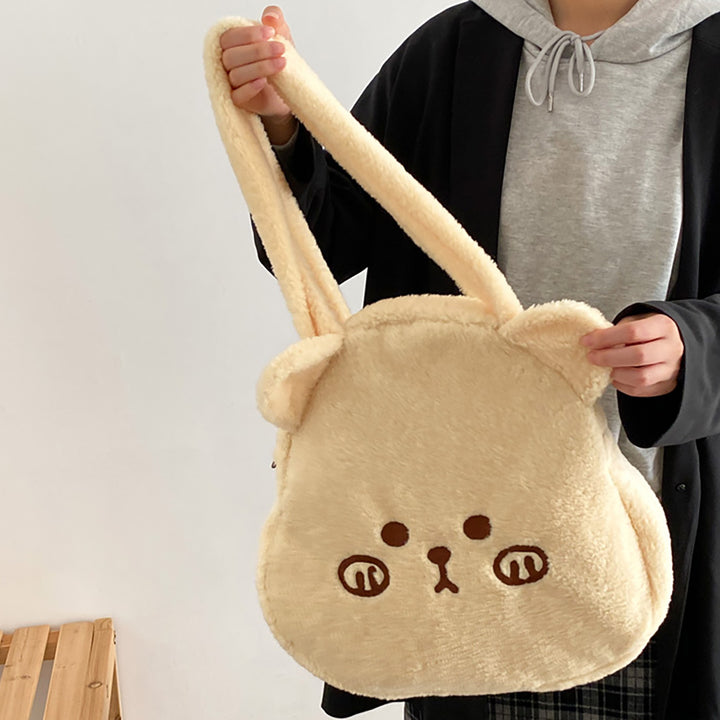 Brown Bear Plush Crossbody Bag