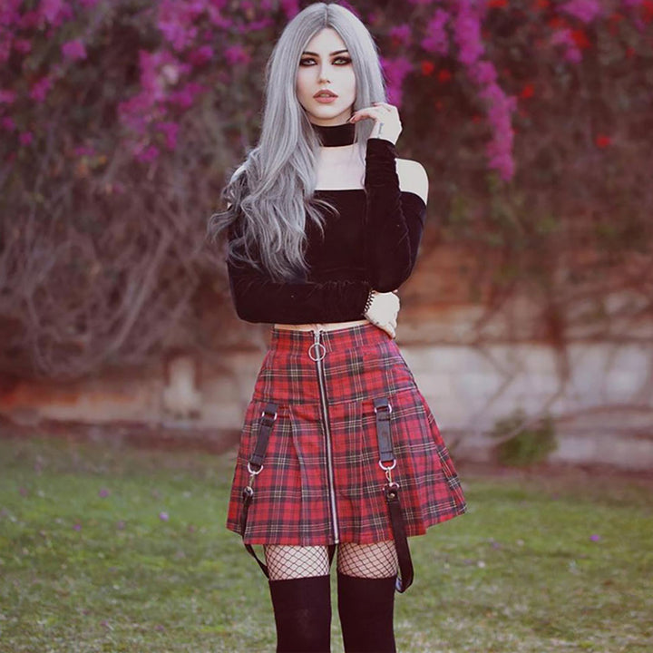Harajuku Plaid Mini Skirt